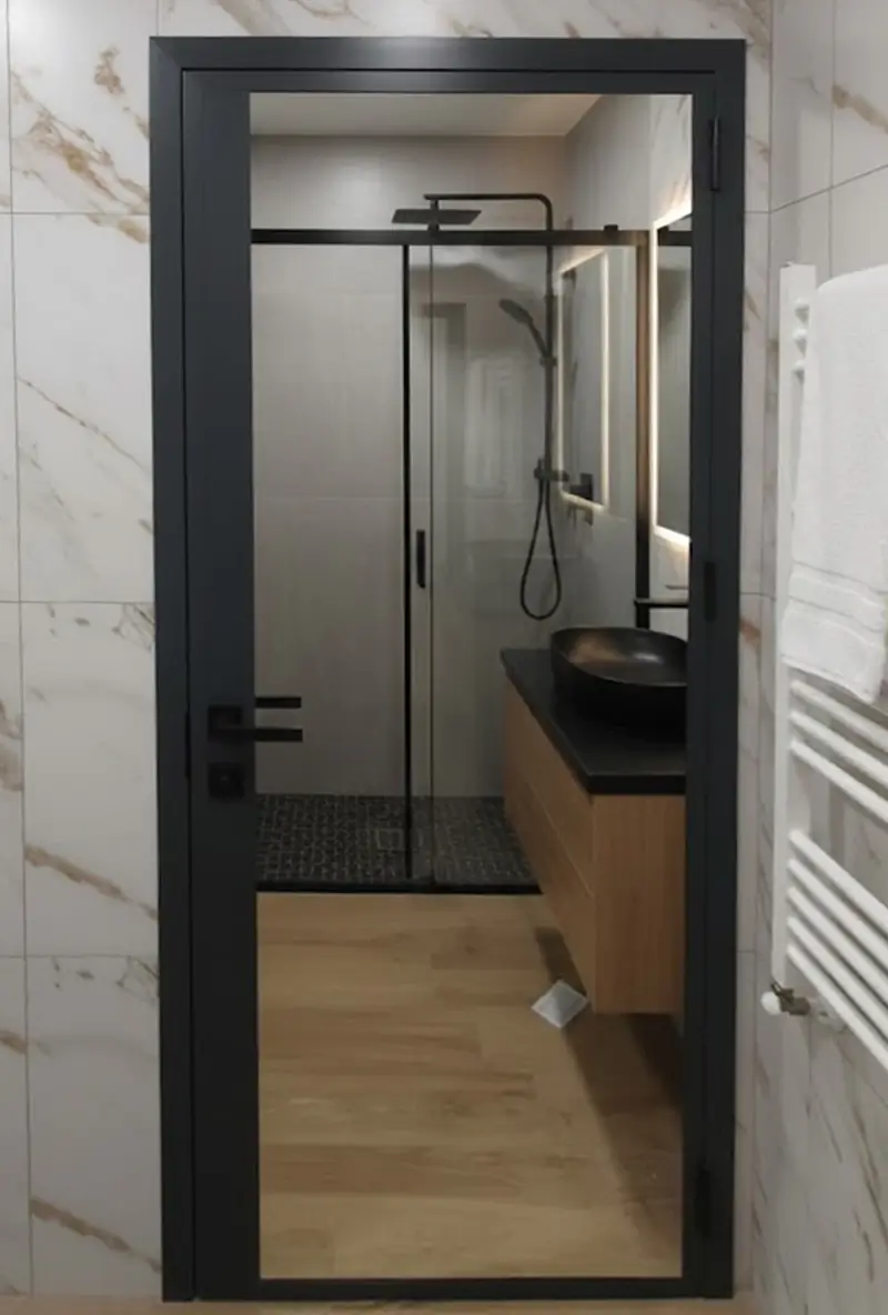 VDA100 Антрацит  – Врата за баня